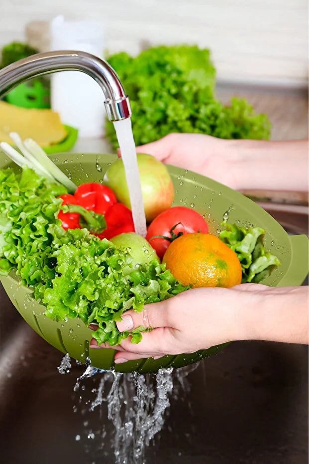 3L Colander Bowl Set Kitchen Starter Set Multi Purpose Strainer Set