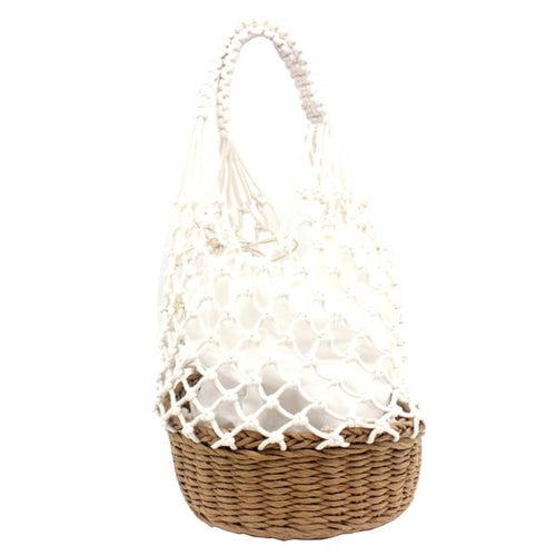 KNIT BASKET BAG