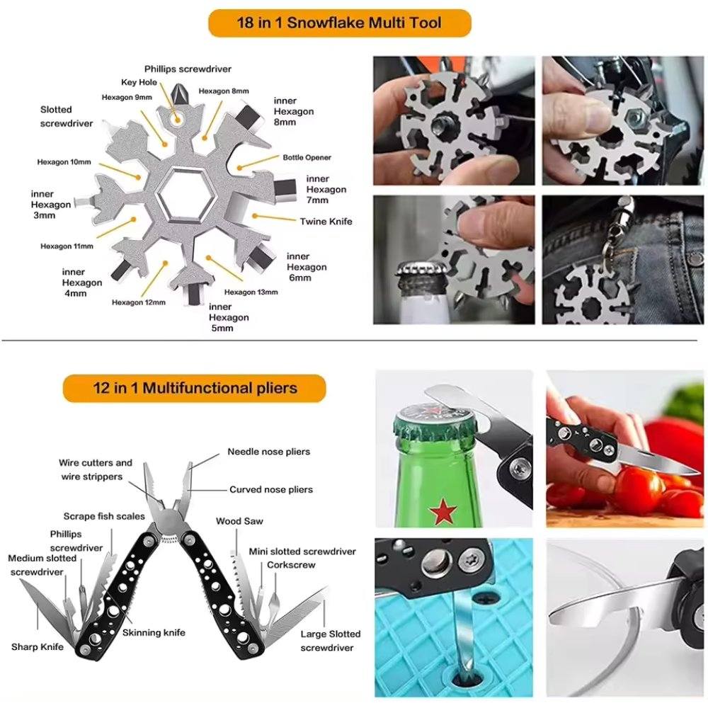 31 Pieces in 1 Bag Survival Gear an