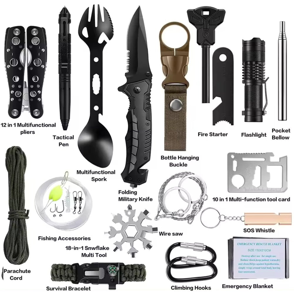 31 Pieces in 1 Bag Survival Gear an